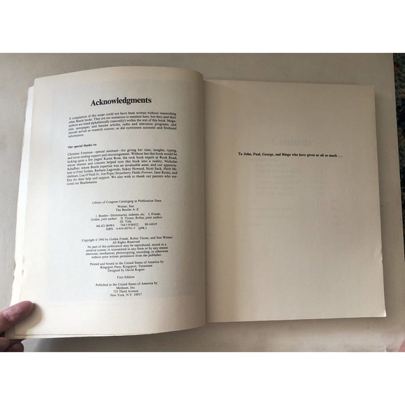 Vintage 1980 Beatles A to Z First Edition Music Encyclopedia Photos Albums Tours - Picture 6 of 11